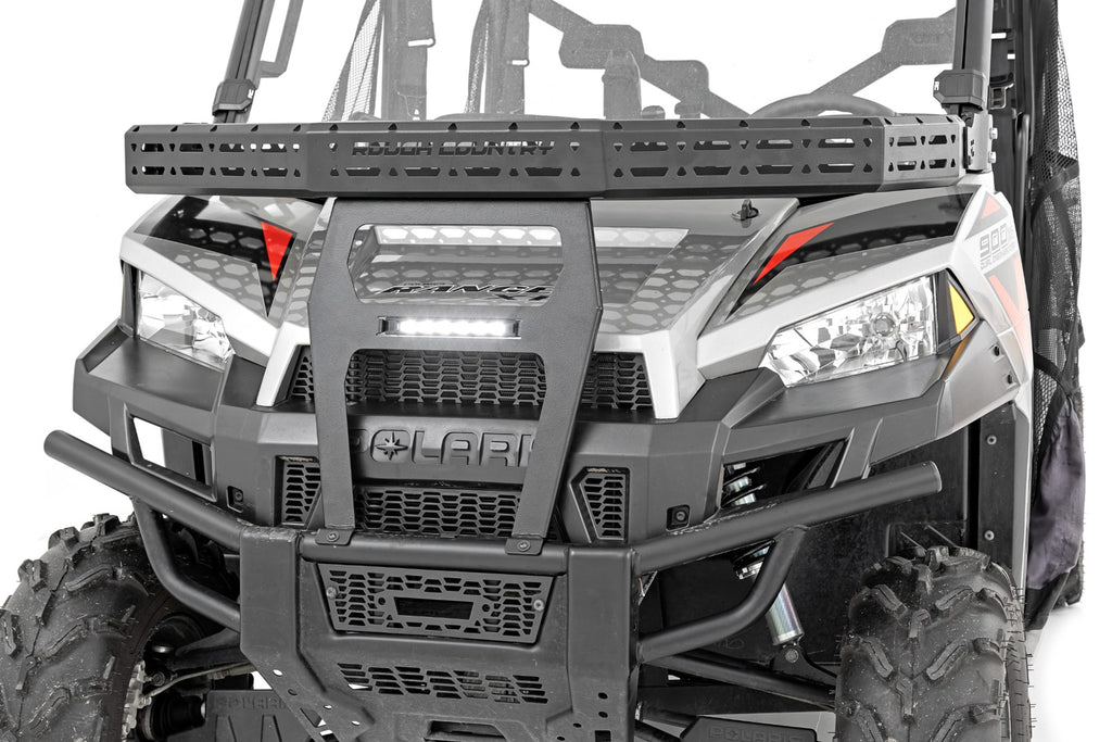 Front Cargo Rack | 6" Black Slimline | Polaris Ranger XP 900/Ranger XP 1000 by Rough Country