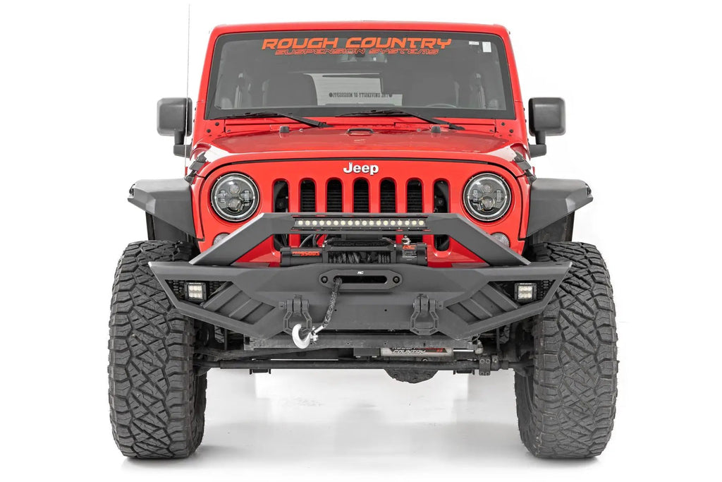 High Clearance LED Flat Fender Flare Kit | UV Treated | Jeep Wrangler JK (07-18) by Rough Country