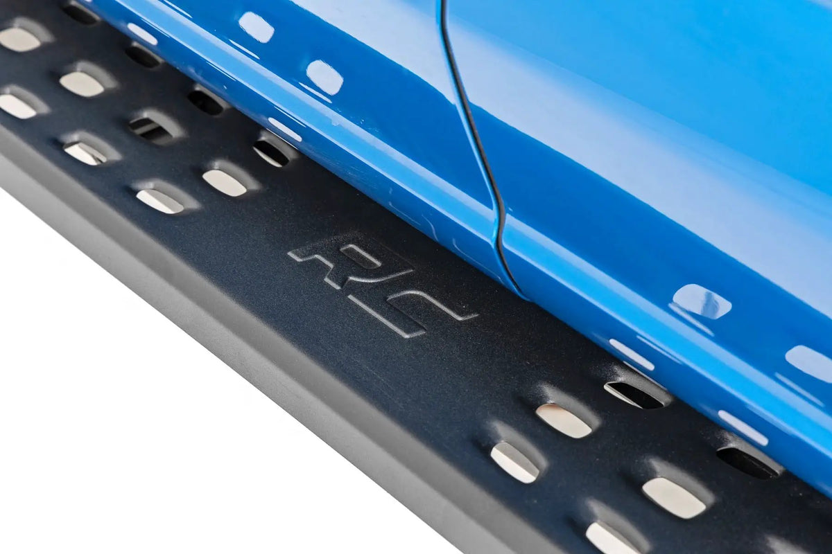 RPT2 Running Board | Crew Cab | Black | Ford F-150/Lightning/F-250/F-350/Raptor (15-26) by Rough Country