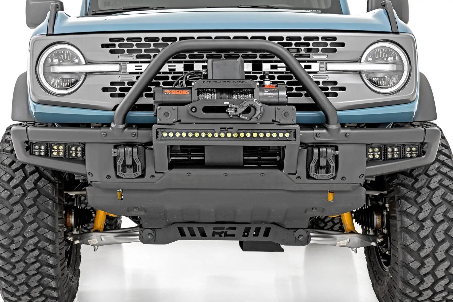 High Winch Mount | All Models | 9500S | Ford Bronco 4WD (2021-2026) by Rough Country