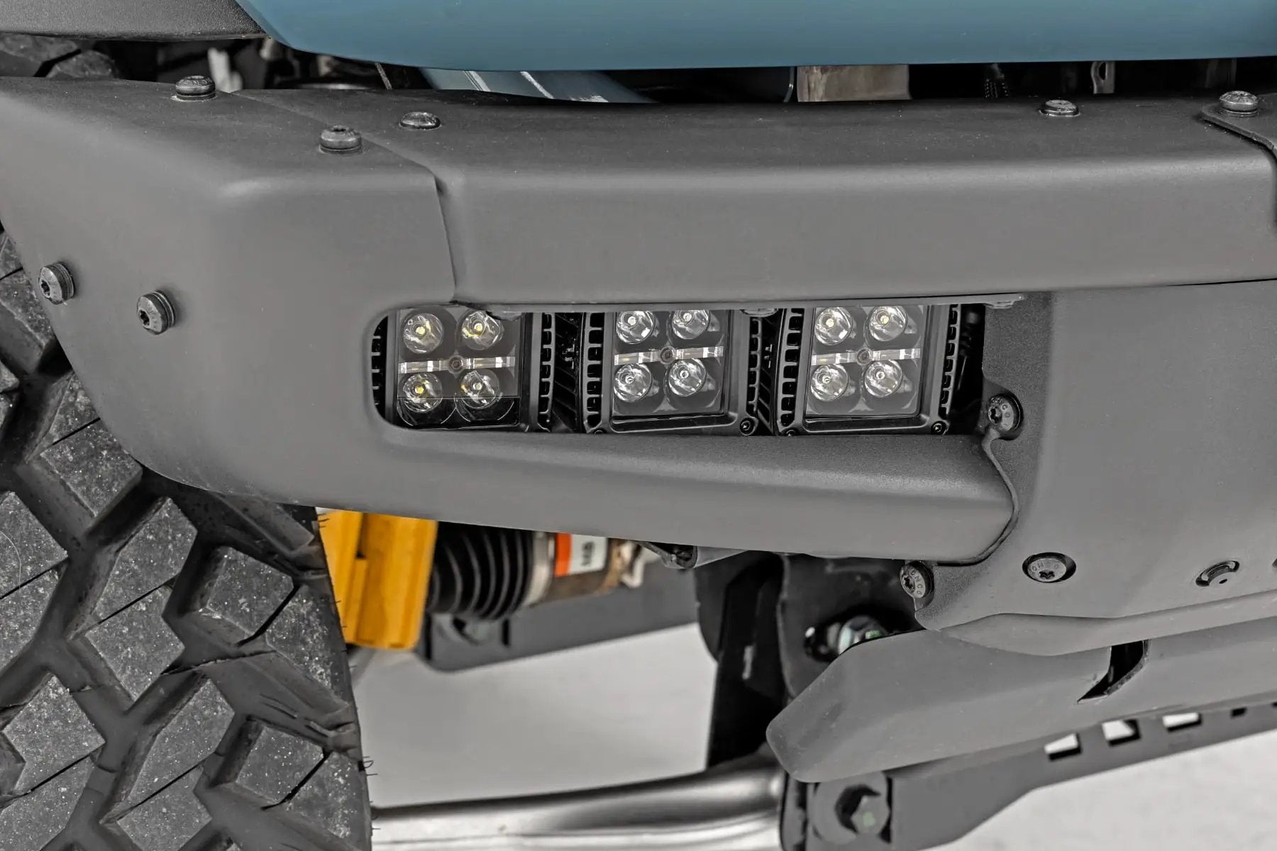 LED Light Kit | Fog Mount | Triple 2" Black Pair | Spot/Flood | Ford Bronco (21-26)