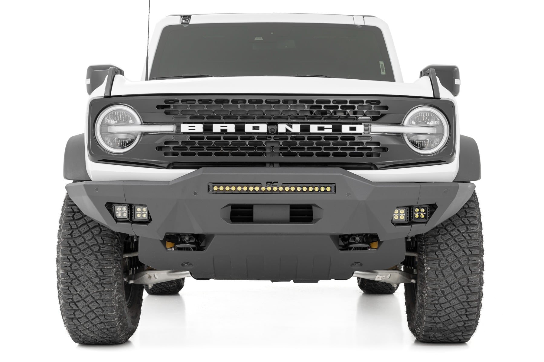 Front Bumper | Modular | Full Wings | DRL | Ford Bronco 4WD (2021-2026) by Rough Country