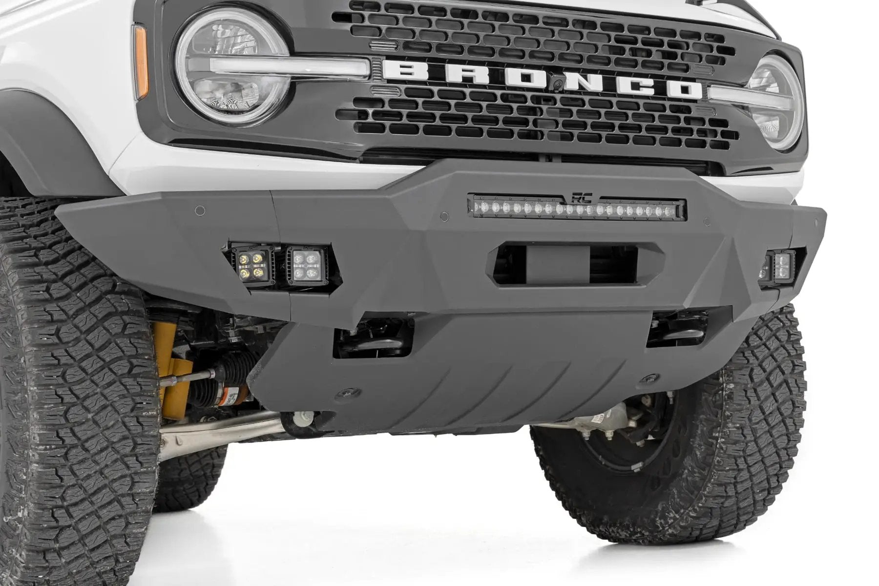 Front Bumper | Modular | Full Wings | Amber DRL | Ford Bronco 4WD (2021-2026) by Rough Country