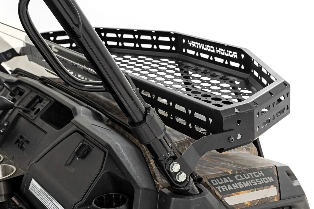 Front Cargo Rack |Black Series LED | 6" Light | Slim Line | Honda Pioneer 1000 by Rough Country