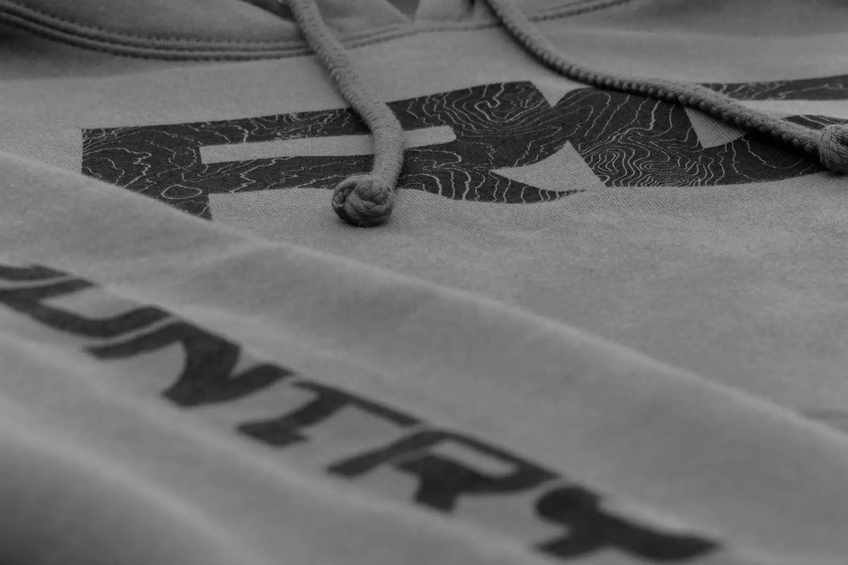 Rough Country Hoodie | RC Topographical Sleeve | Charcoal | XL by Rough Country