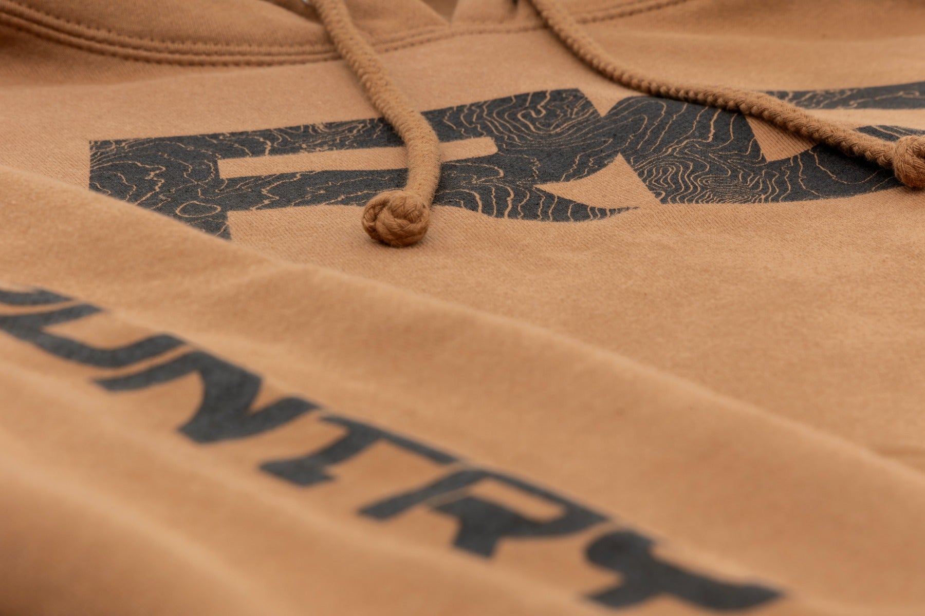 Rough Country Hoodie | RC Topographical Sleeve | Saddle | MD by Rough Country