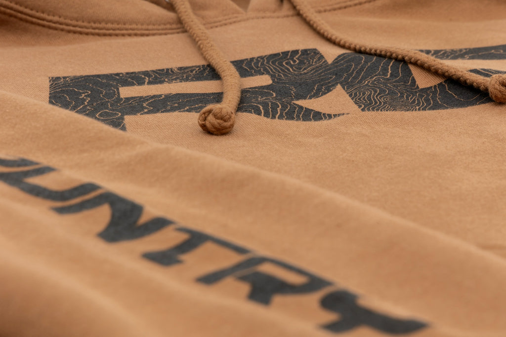 Rough Country Hoodie | RC Topographical Sleeve | Saddle | SM by Rough Country