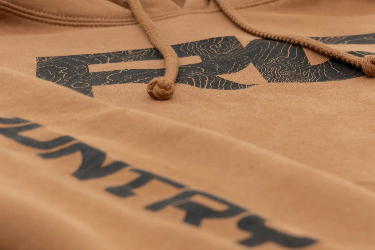 Rough Country Hoodie | RC Topographical Sleeve | Saddle | MD by Rough Country