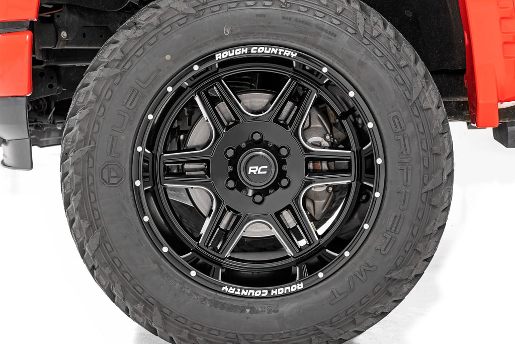 Rough Country 92 Series Wheel | Machined One-Piece | Gloss Black | 20x12 | 8x6.5 | -44mm by Rough Country