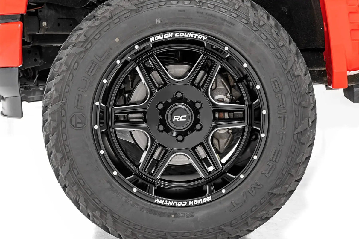 Rough Country 92 Series Wheel | Machined One-Piece | Gloss Black | 20x12 | 8x6.5 | -44mm by Rough Country