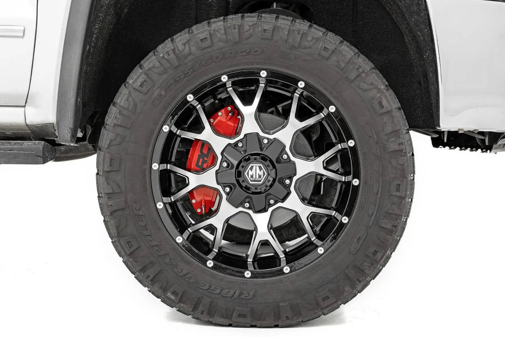 Caliper Covers | Front and Rear | Red | Ford F-250 Super Duty 2WD/4WD (13-22) by Rough Country