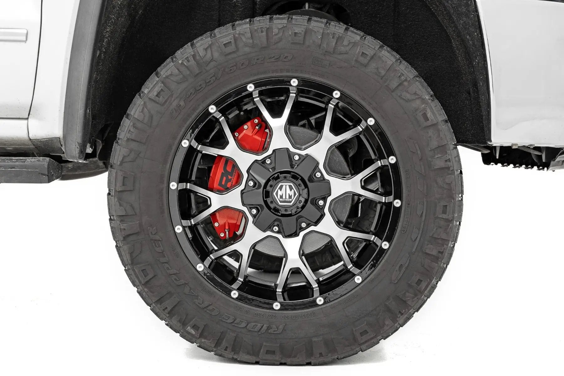 Caliper Covers | Front and Rear | Red | Ford F-250 Super Duty 2WD/4WD (13-22) by Rough Country