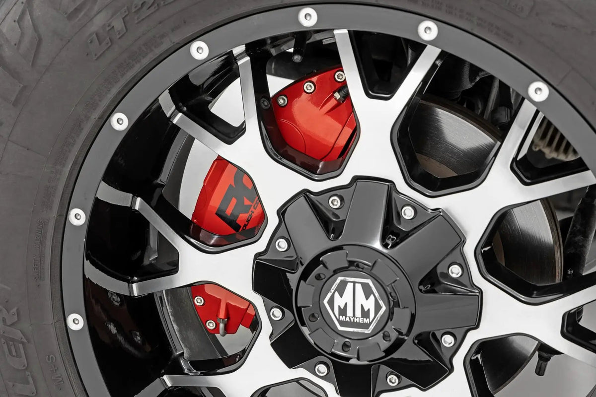 Caliper Covers | Front and Rear | Red | Ford F-250/F-350 Super Duty (23-26) by Rough Country