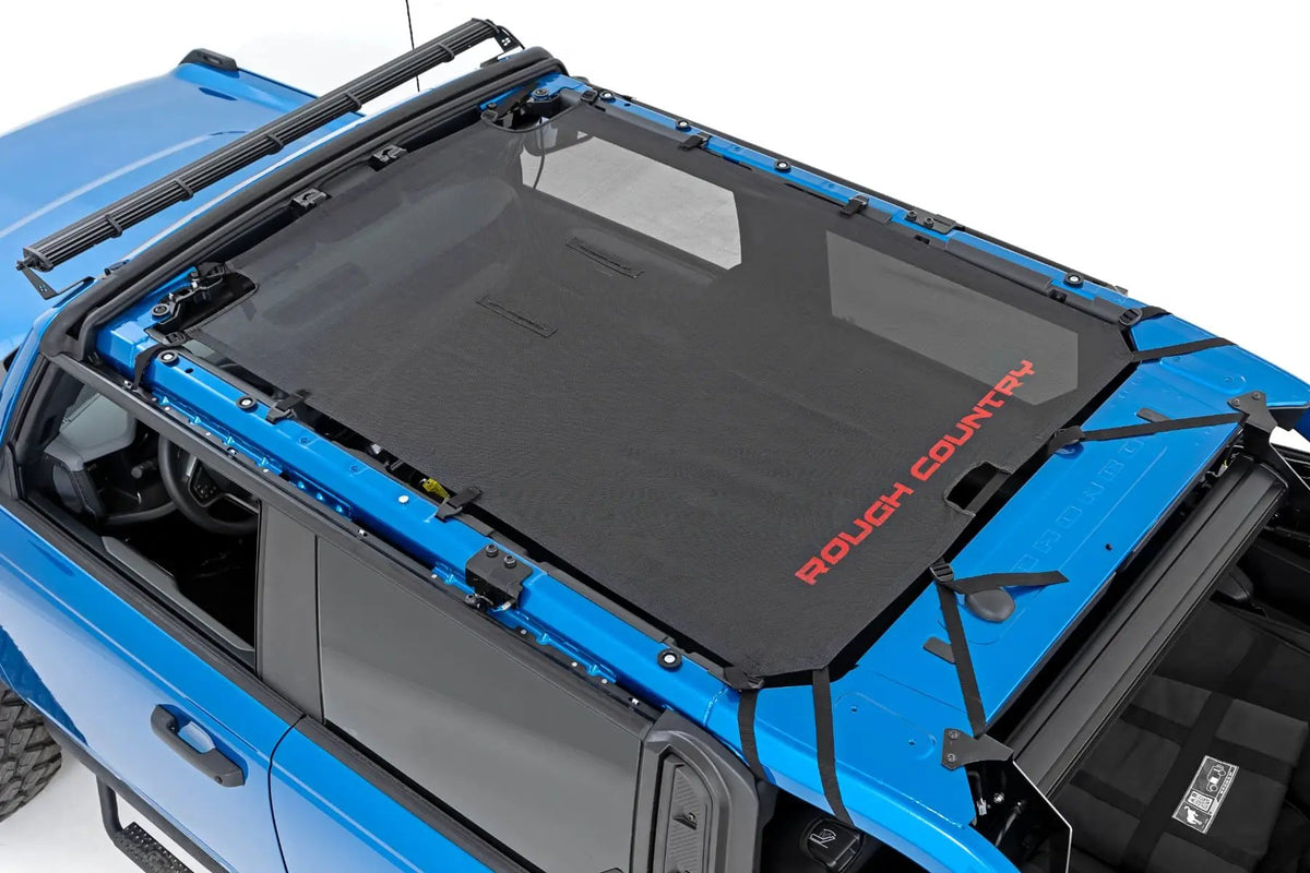Mesh Bikini Top Plus | Black | Ford Bronco 4WD (2021-2026) by Rough Country
