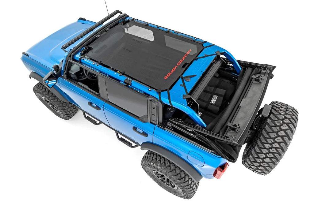 Mesh Bikini Top Plus | Black | Ford Bronco 4WD (2021-2026) by Rough Country