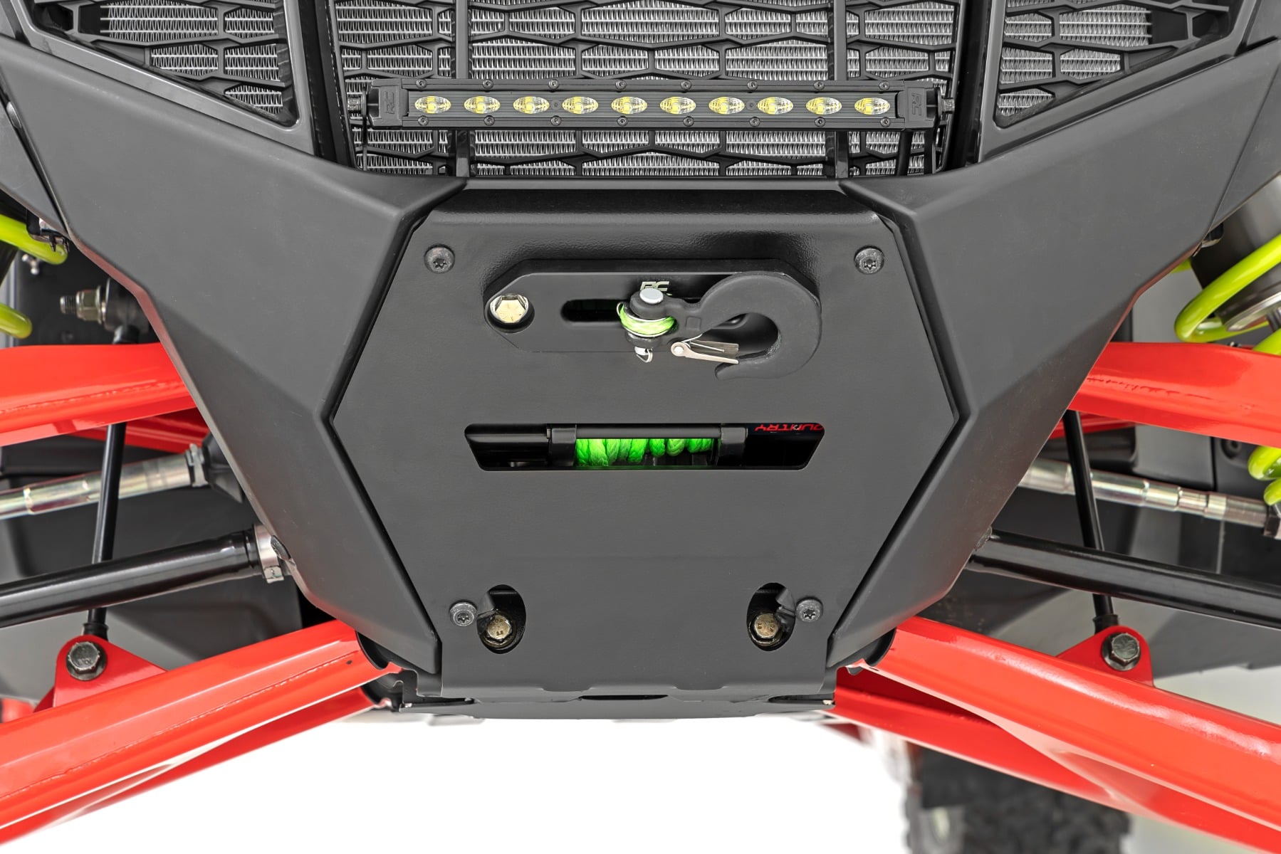 LED Light | Winch Mount | RS4500S | 10" Black Slimline | Polaris RZR Pro R by Rough Country