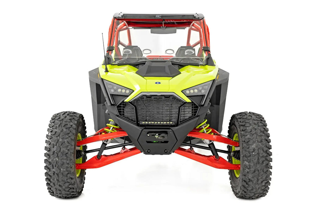 Vented Full Windshield | Scratch Resistant | Polaris RZR Turbo R by Rough Country