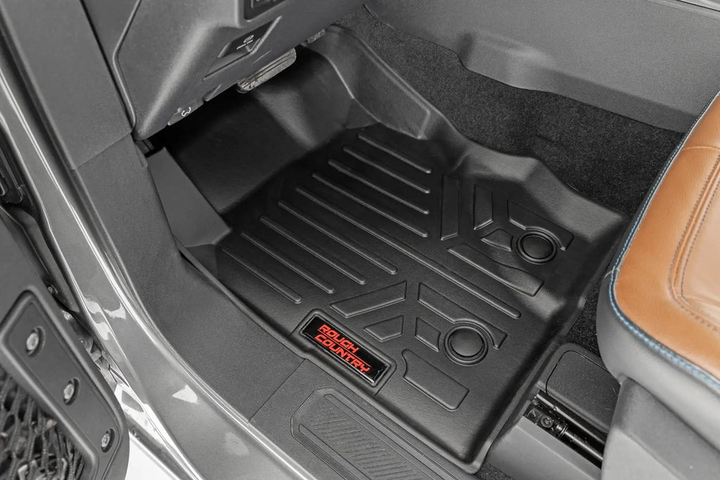 Floor Mats | Front & Rear | Ford Bronco 4WD (2021-2026) by Rough Country