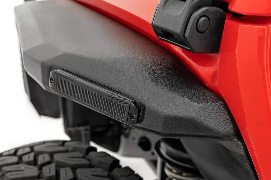 High Clearance LED Flat Fender Flare Kit | UV Treated | Jeep Wrangler JL (2018-2026) by Rough Country
