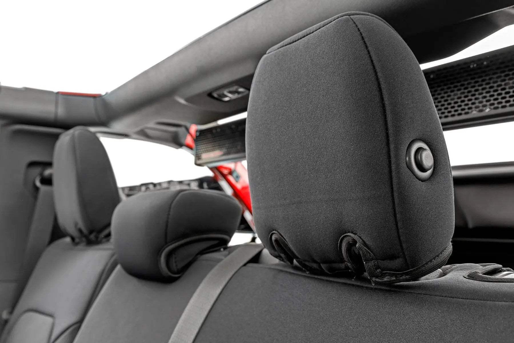Seat Covers | Bucket Seats |W/Fold Down RR Armrest |FR & RR | 4DR | Ford Bronco (21-26) by Rough Country