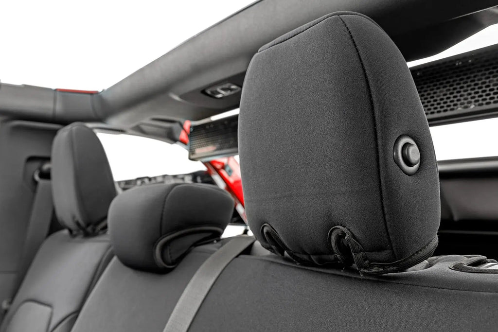 Seat Covers | Bucket Seats |W/Fold Down RR Armrest |FR & RR | 4DR | Ford Bronco (21-26) by Rough Country