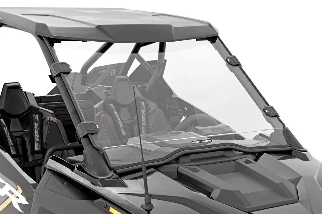 Full Windshield | Scratch Resistant | Polaris RZR Turbo R by Rough Country