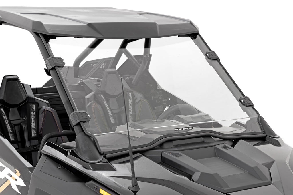 Full Windshield | Scratch Resistant | Polaris RZR Turbo R by Rough Country