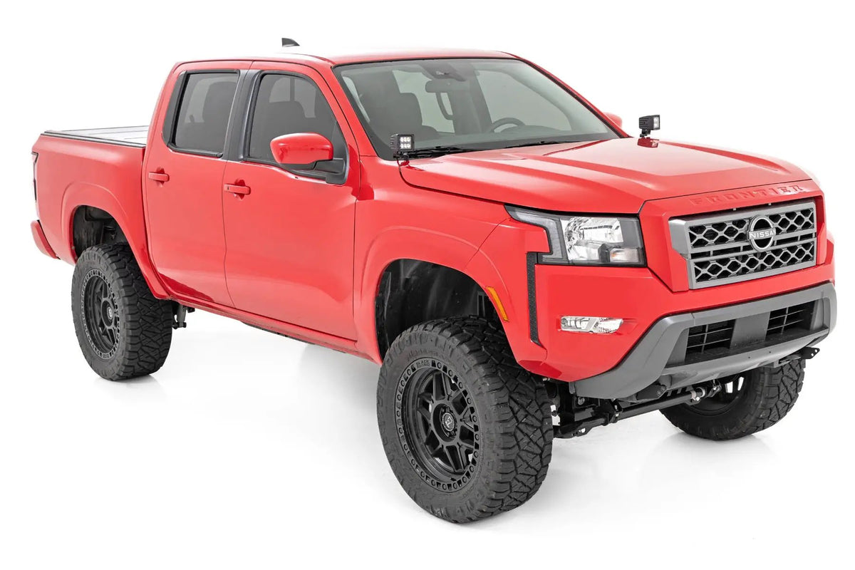 LED Light Kit | Ditch Mount | 2" Black Pair | Spot | Nissan Frontier (22-26) by Rough Country