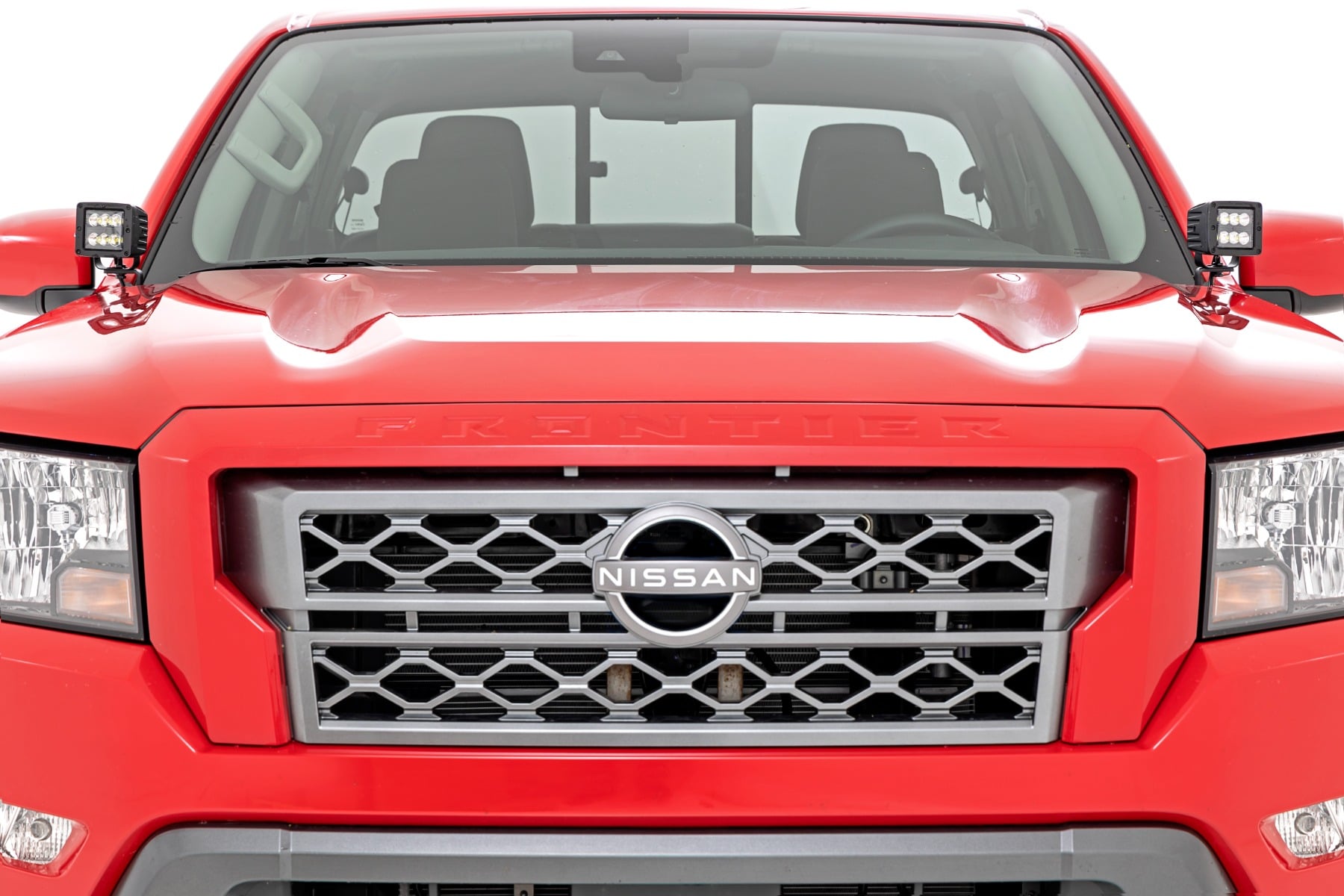 LED Light Kit | Ditch Mount | 2" Black Pair | White DRL | Nissan Frontier (22-26) by Rough Country