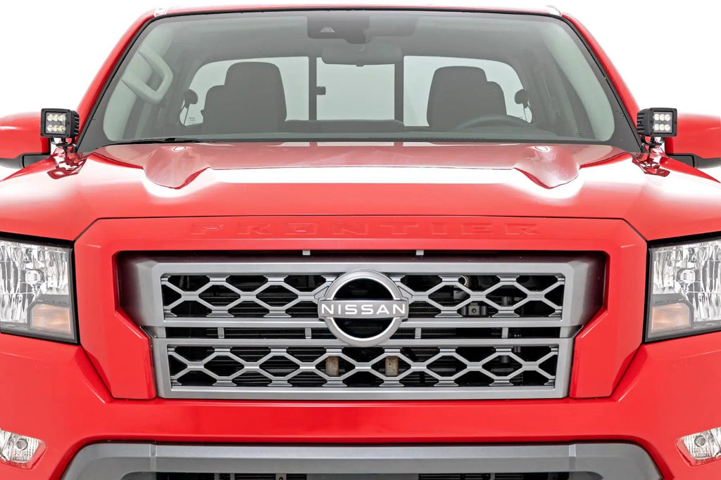 LED Light Kit | Ditch Mount | 2" Black Pair | Spot | Nissan Frontier (22-26) by Rough Country