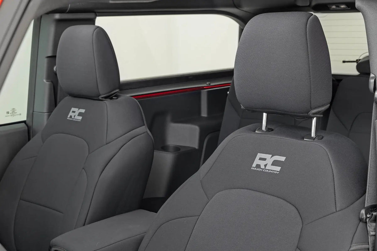 Seat Covers | Bucket Seats | FR & RR | Ford Bronco (2 Door) 4WD (2021-2026) by Rough Country