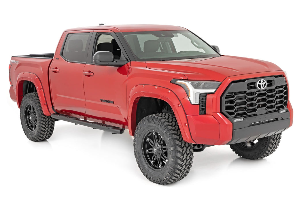 Oval Nerf Steps | Crew Cab | Black | Toyota Tundra 2WD/4WD (2022-2026) by Rough Country
