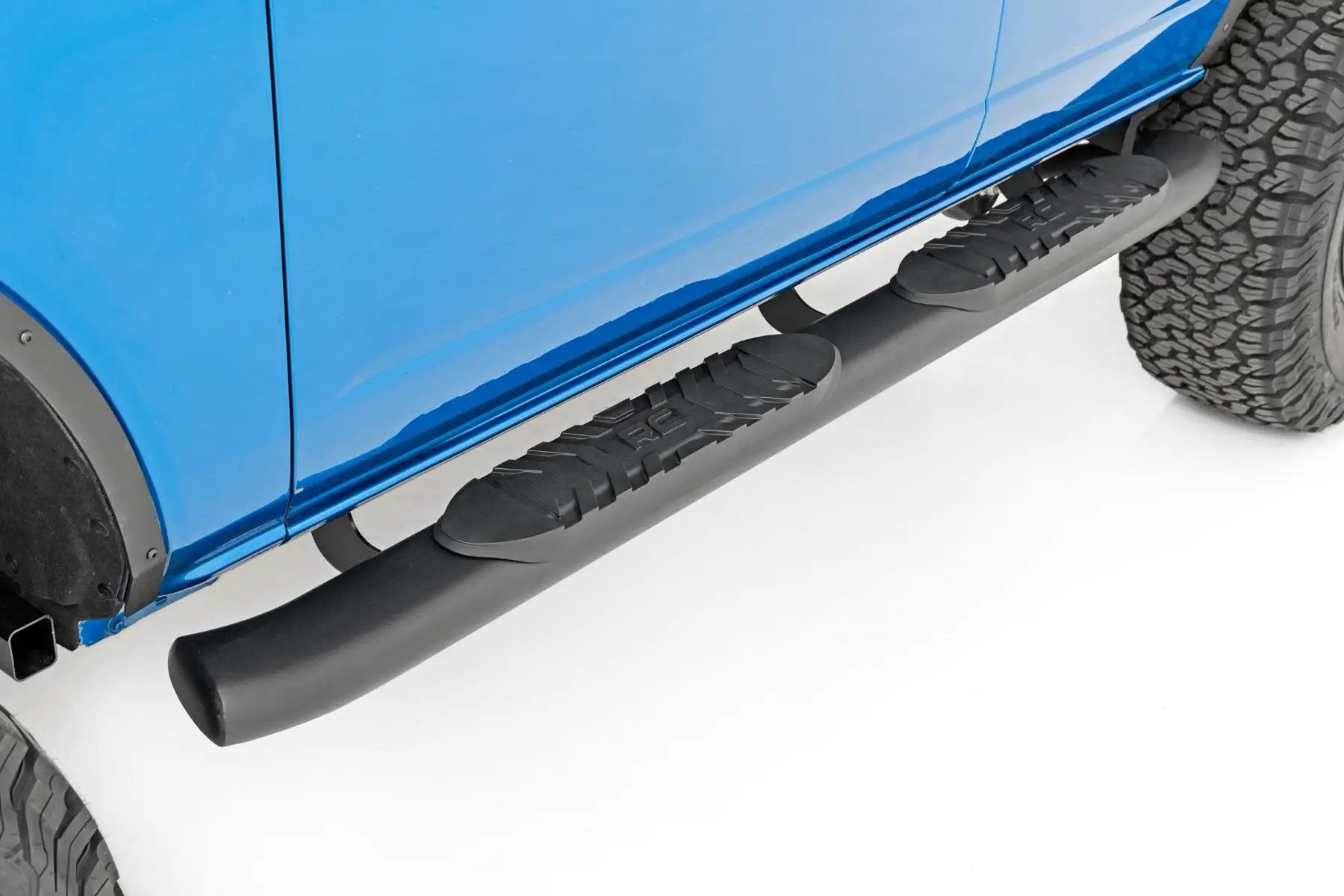 Oval Nerf Step | 4-Door | Black | Ford Bronco 4WD (2021-2026) by Rough Country