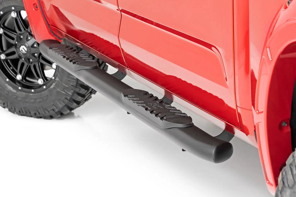 Oval Nerf Steps | Crew Cab | Black | Toyota Tundra 2WD/4WD (2022-2026) by Rough Country
