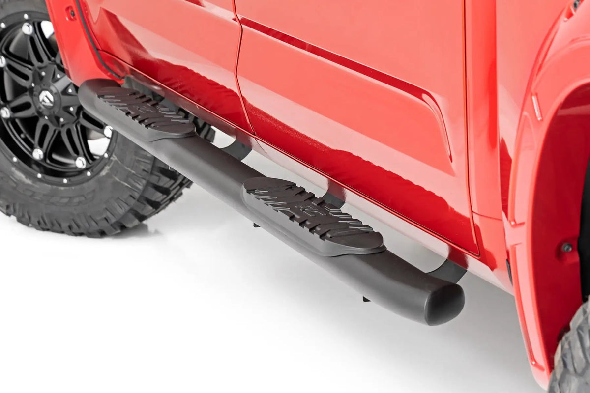 Oval Nerf Steps | Crew Cab | Black | Toyota Tundra 2WD/4WD (2022-2026) by Rough Country