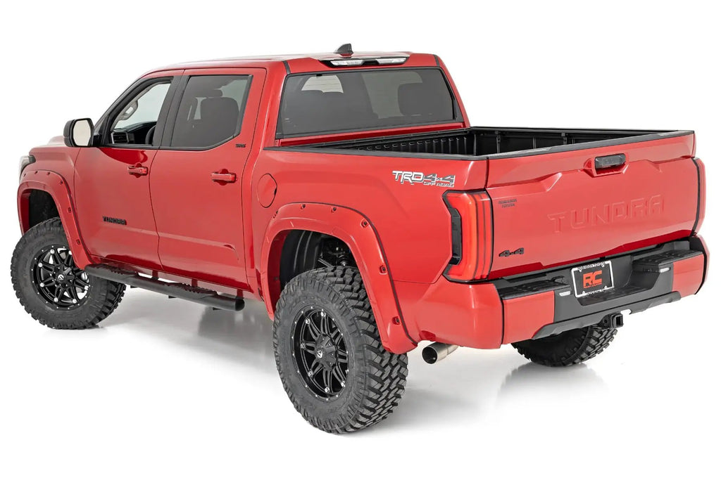 Oval Nerf Steps | Crew Cab | Black | Toyota Tundra 2WD/4WD (2022-2026) by Rough Country