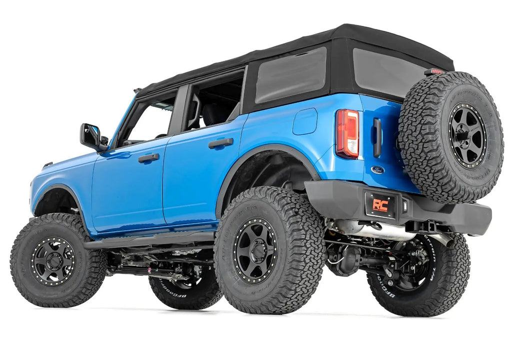 Oval Nerf Step | 4-Door | Black | Ford Bronco 4WD (2021-2026) by Rough Country
