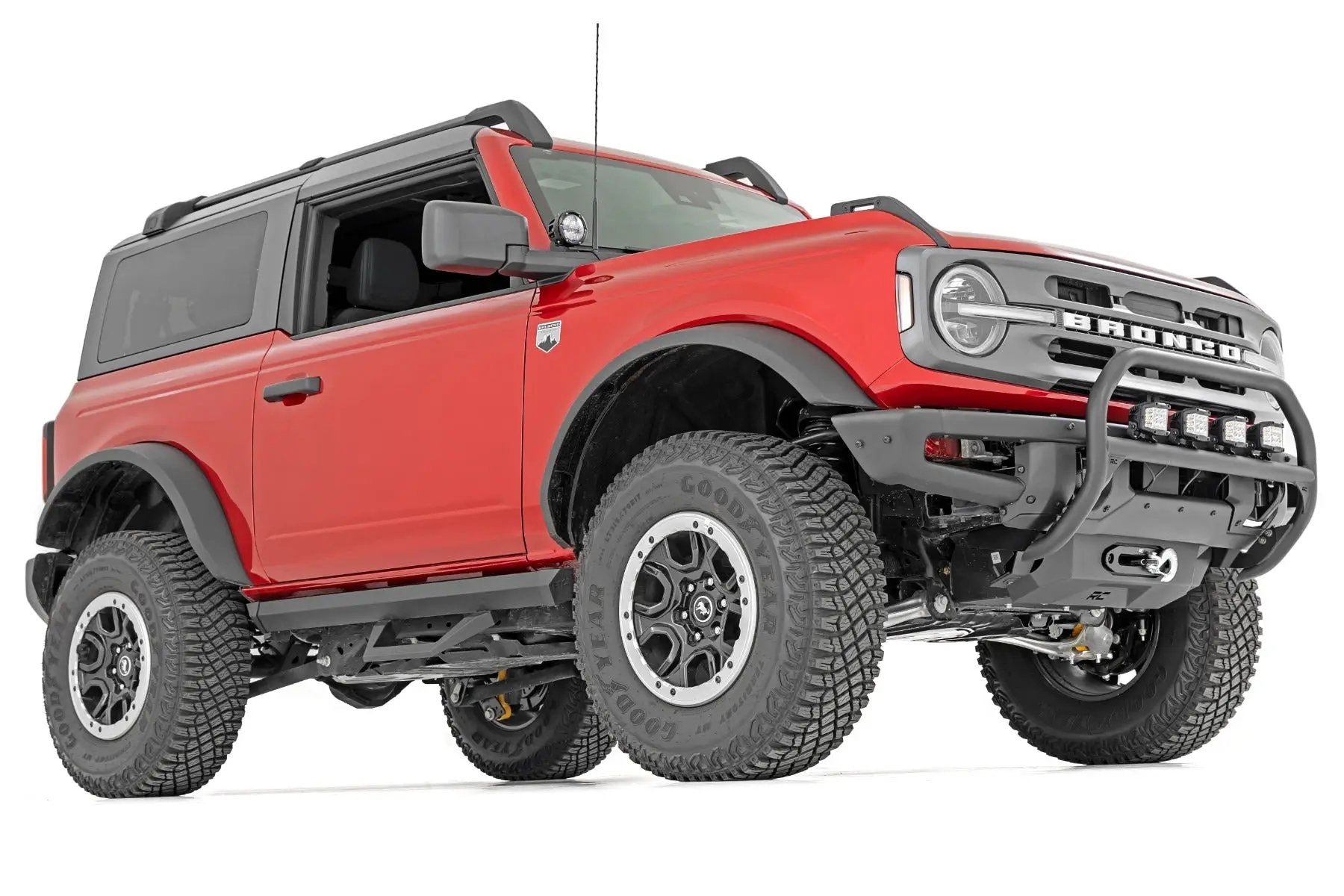 Nudge Bar | 20 Inch BLK DRL Single Row LED | OE Modular Steel | Ford Bronco (21-26) by Rough Country