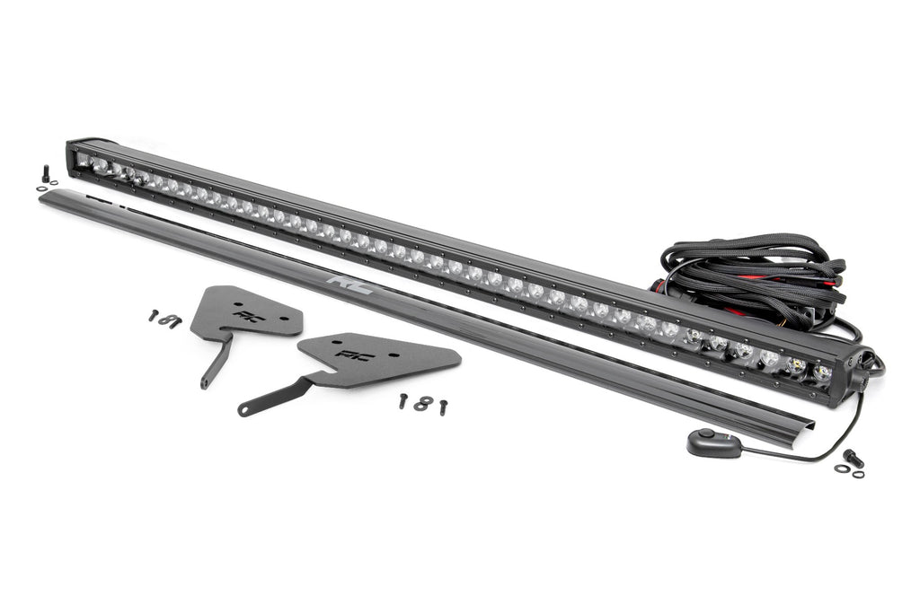 LED Light Kit | 30 Inch | Black Series | Front Mount | Polaris RZR Turbo S4 by Rough Country