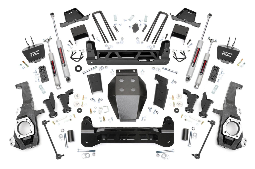 7 Inch Lift Kit | Torsion Drop | w/ Overloads | Chevy/GMC 2500HD/3500HD 2WD/4WD (20-26) by Rough Country