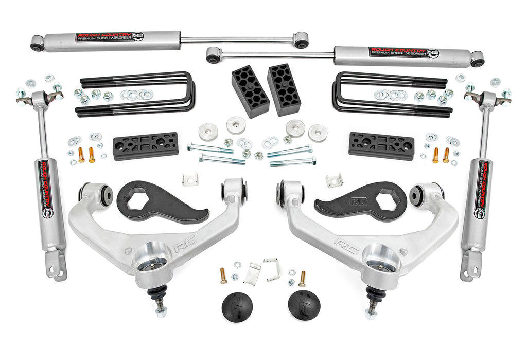 3 Inch Lift Kit | Chevy/GMC Sierra 3500 HD/Silverado 3500 HD 2WD/4WD (20-26) by Rough Country