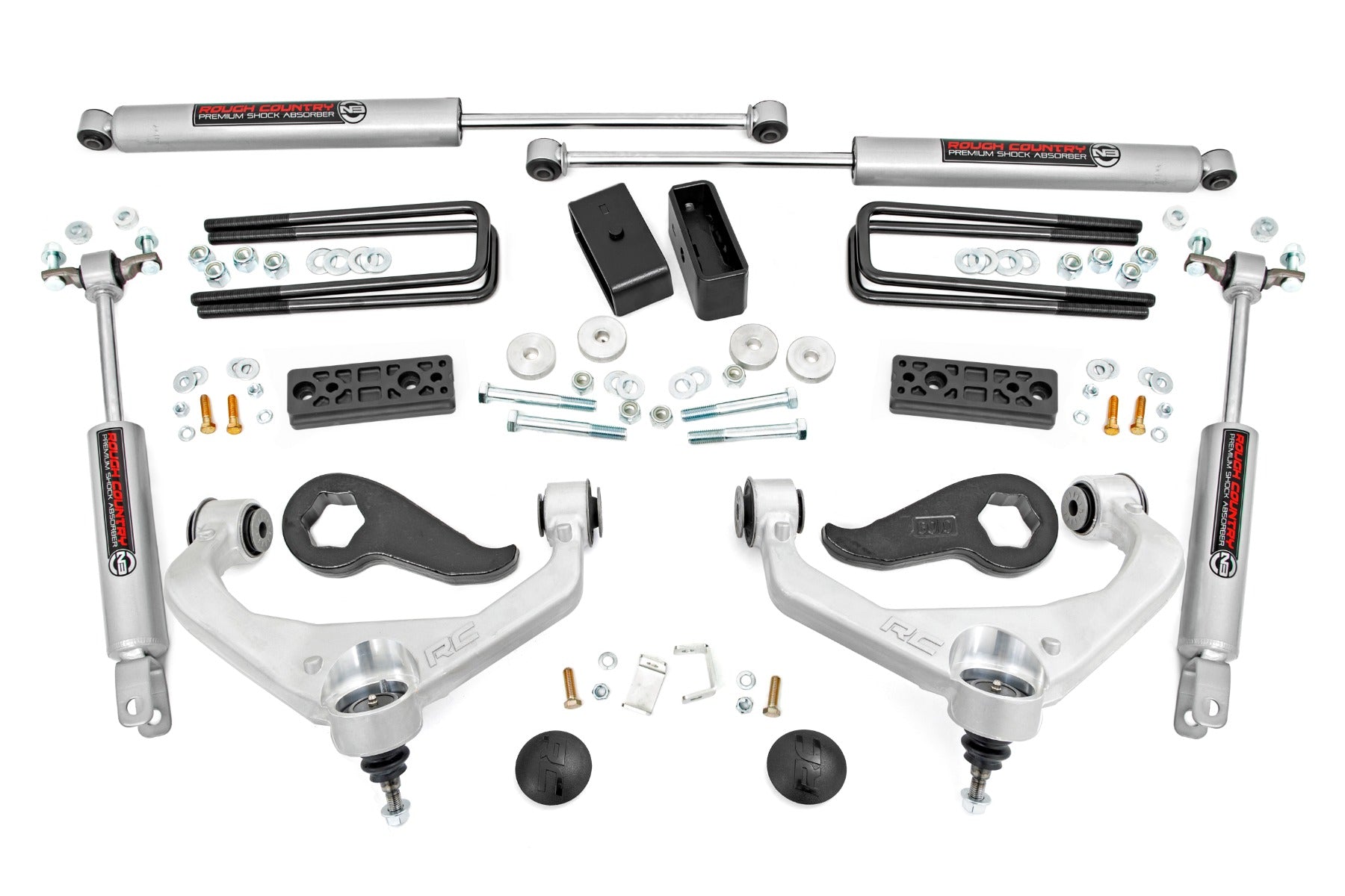 3 Inch Lift Kit | w/ Overloads | Chevy/GMC 2500HD/3500HD (20-26) by Rough Country