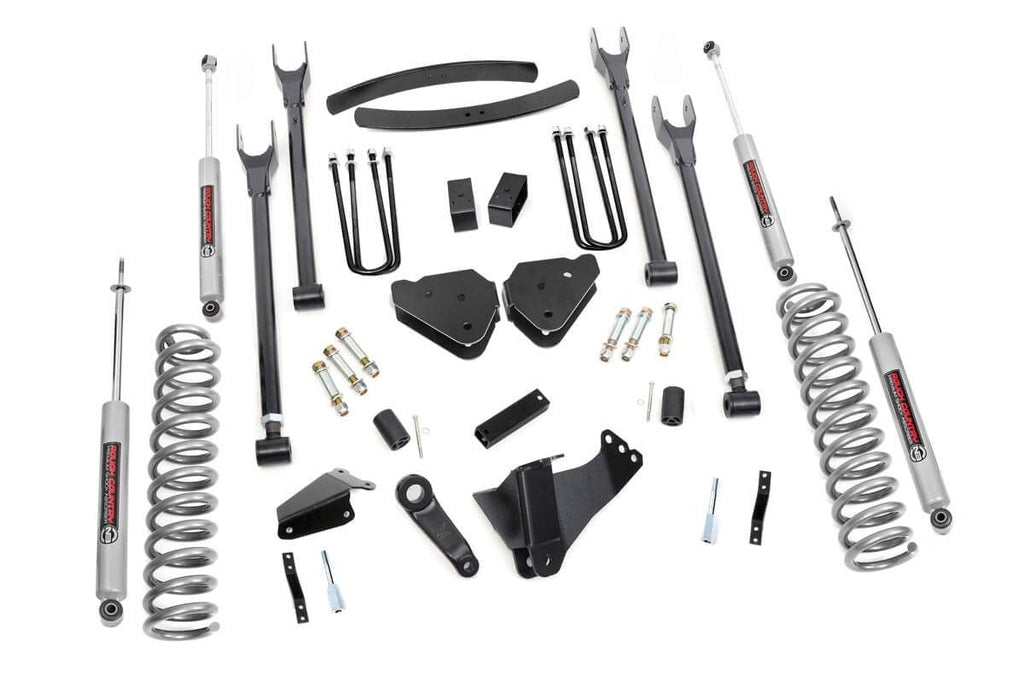 6 Inch Lift Kit | Diesel | 4 Link | OVLDS | Ford F-250/F-350 Super Duty (05-07) by Rough Country