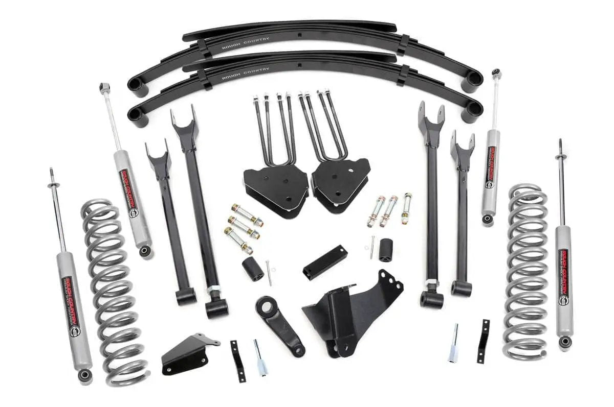 6 Inch Lift Kit | Diesel | 4 Link | RR Spring | Ford F-250/F-350 Super Duty (05-07) by Rough Country