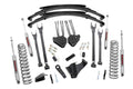 6 Inch Lift Kit | Gas | 4 Link | RR Spring | Ford F-250/F-350 Super Duty (05-07) by Rough Country
