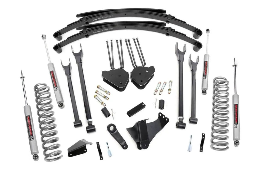 6 Inch Lift Kit | Gas | 4 Link | RR Spring | Ford F-250/F-350 Super Duty (05-07) by Rough Country