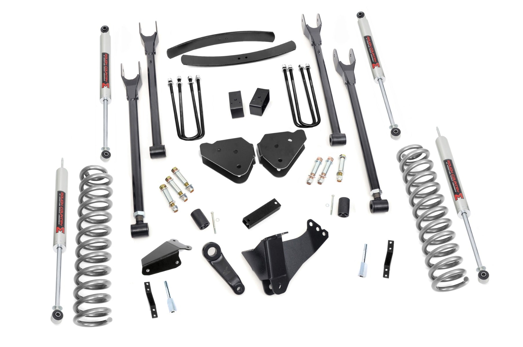 6 Inch Lift Kit | Gas | 4 Link | M1 | Ford F-250/F-350 Super Duty 4WD (05-07) by Rough Country