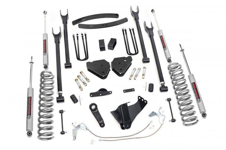 6 Inch Lift Kit | Gas | 4 Link | Ford F-250/F-350 Super Duty 4WD (2008-2010) by Rough Country