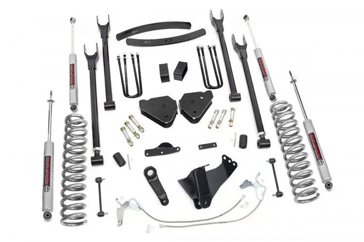 6 Inch Lift Kit | Gas | 4 Link | Ford F-250/F-350 Super Duty 4WD (2008-2010) by Rough Country