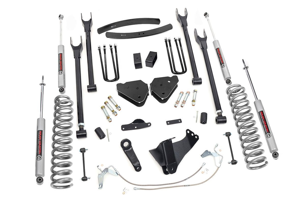 6 Inch Lift Kit | Diesel | 4 Link | Ford F-250/F-350 Super Duty 4WD (08-10) by Rough Country